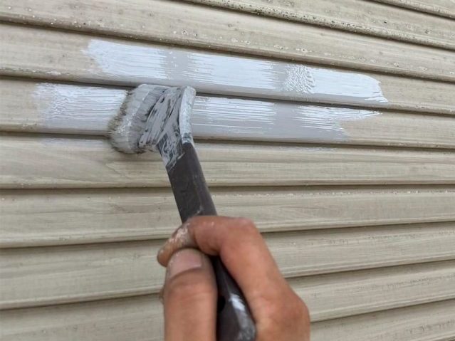 稲美町のシャッターサビ止め塗布